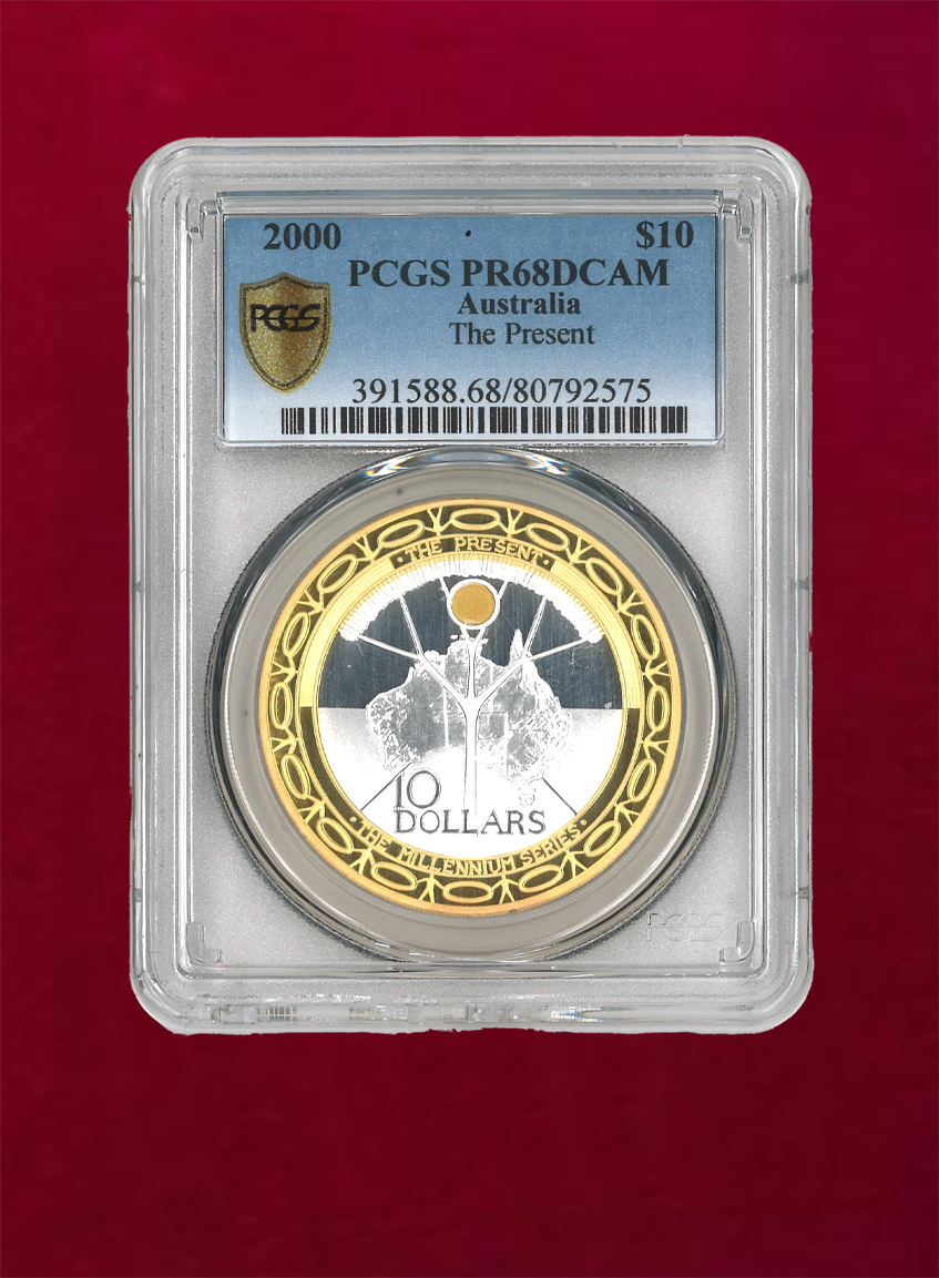 オーストラリア】10ドル 銀貨 2000 The Present PCGS PR68 DCAM［B-0000004］ – ワールドコインズ・ジャパン