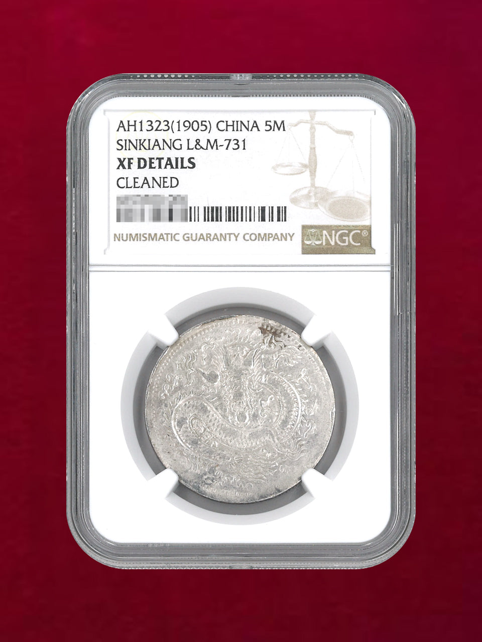 中国・喀什】光緒元寶 伍銭 銀貨 AH1323(1905) NGC XF DETAILS CLEANED［B-0000112］ –  ワールドコインズ・ジャパン