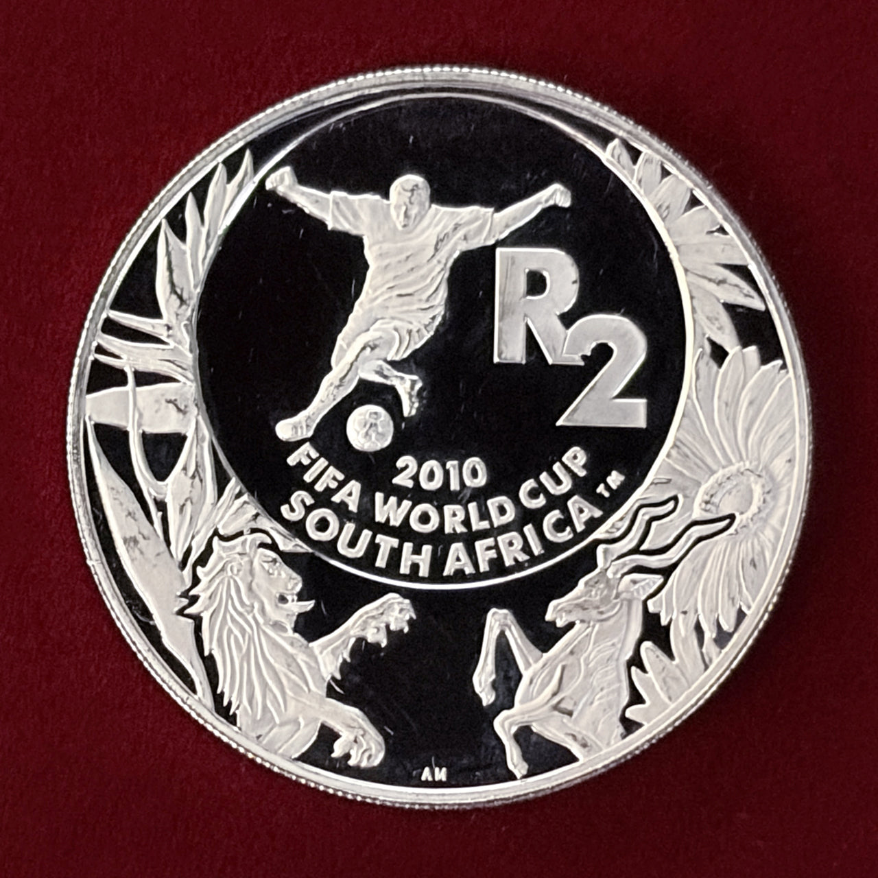 南アフリカ】2010年FIFAワールドカップ南アフリカ大会記念 2ランド