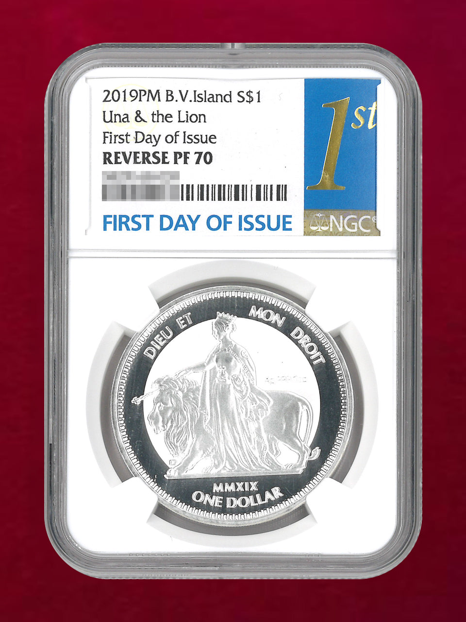 英領ヴァージン諸島】ヴィクトリア女王生誕200周年記念 ウナ＆ライオン