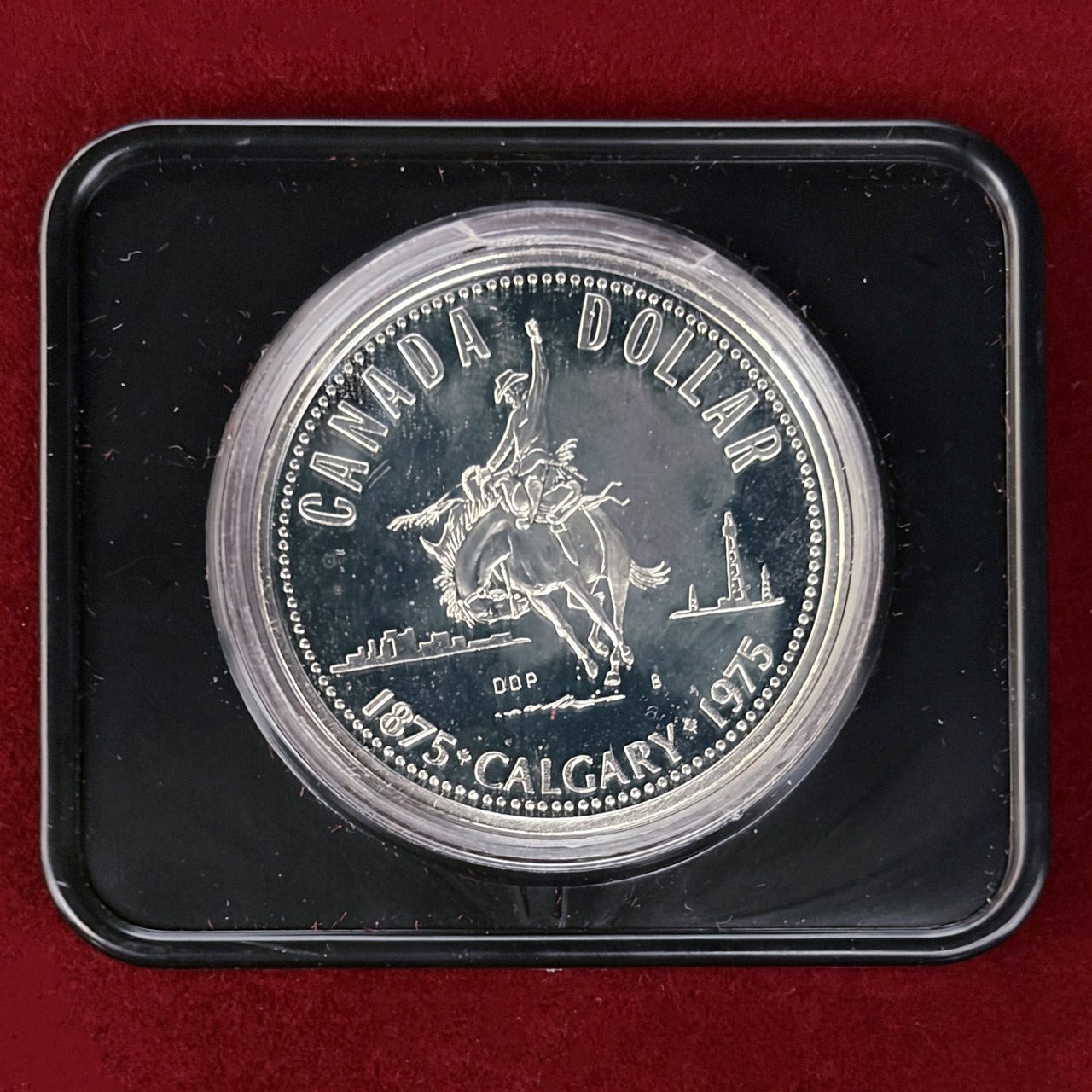 レジャイナ市制100周年記念 未使用1ドル銀貨カナダ PCGS PR67DCAM カナダ】カルガリー市創設100周年記念 1ドル 銀貨 1975［B-0000780