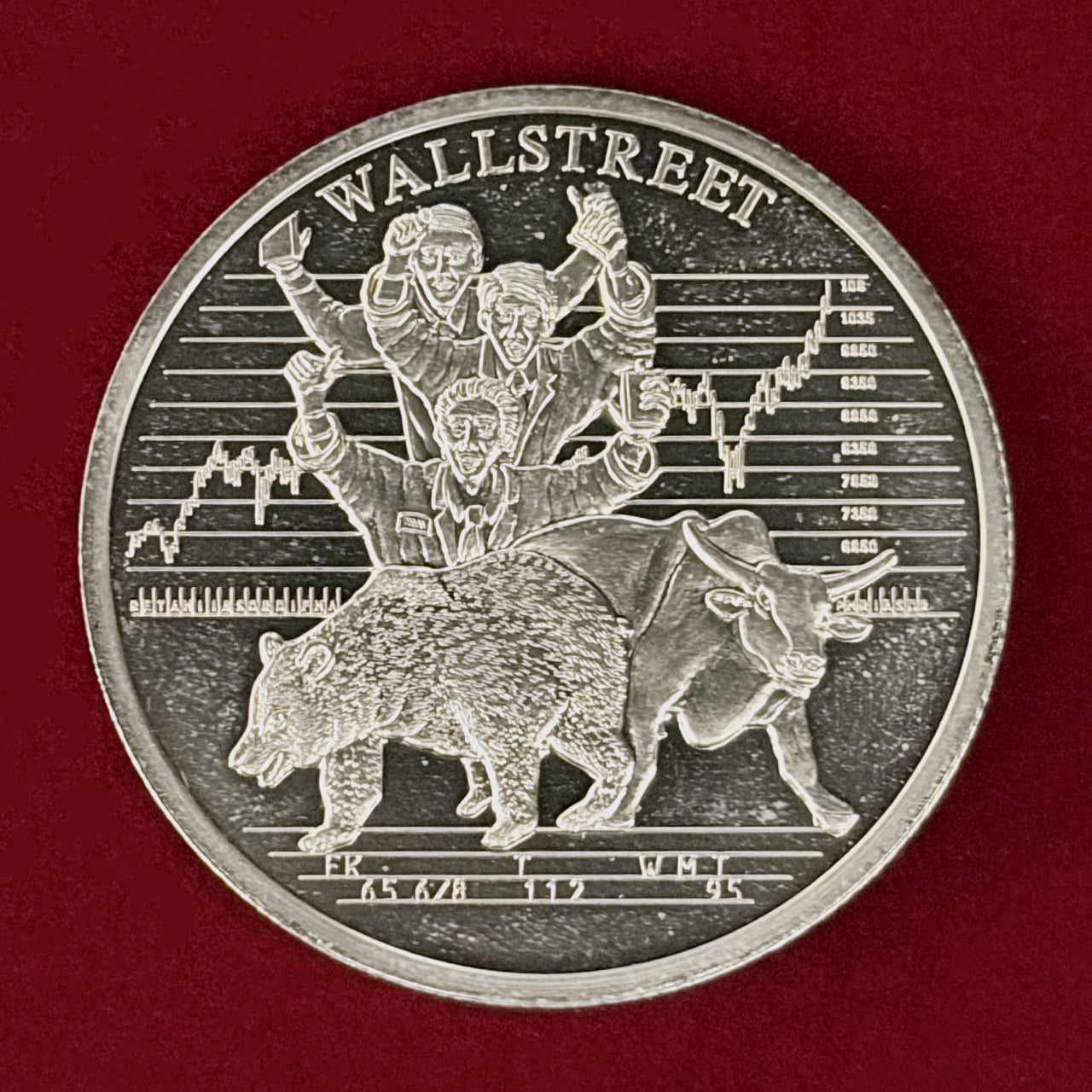 リベリア】ウォール街 5ドル 白銅貨 2000［C-0001151］ – ワールド