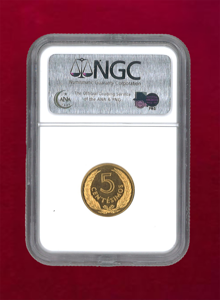 [Uruguay] 5C 1960 NGC PF63 [A-0000003]