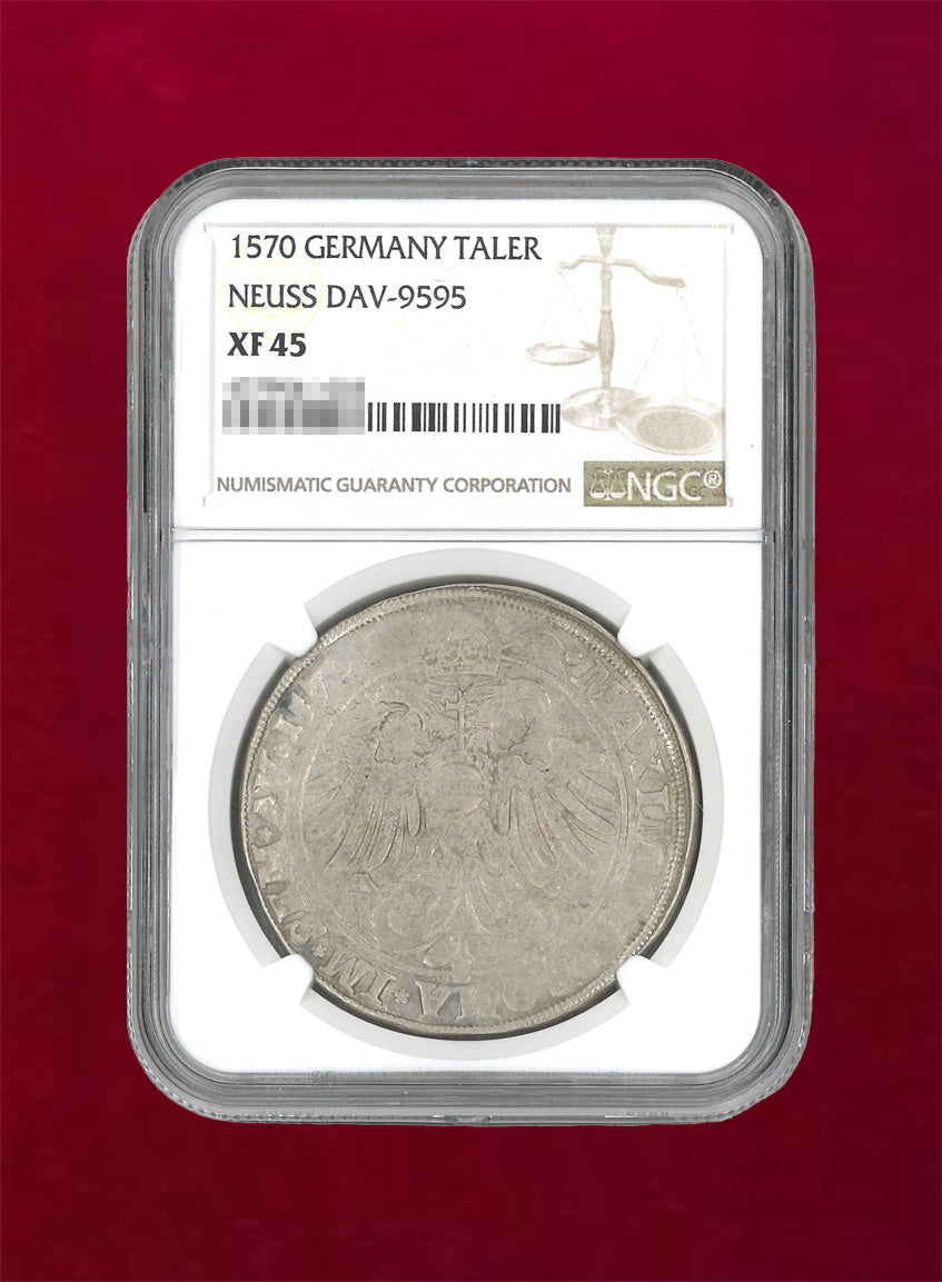 [Neuss, Germany] Thaler Silver Coin 1570 NGC XF45 [B-0000012]