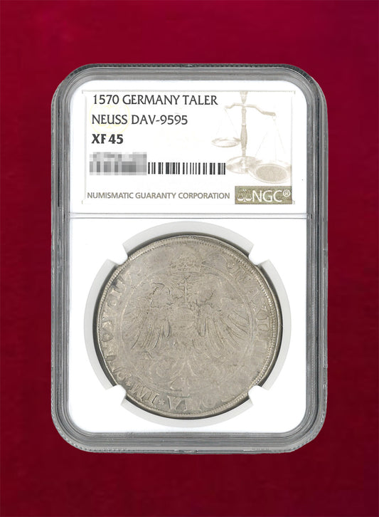 [Neuss, Germany] Thaler Silver Coin 1570 NGC XF45 [B-0000012]