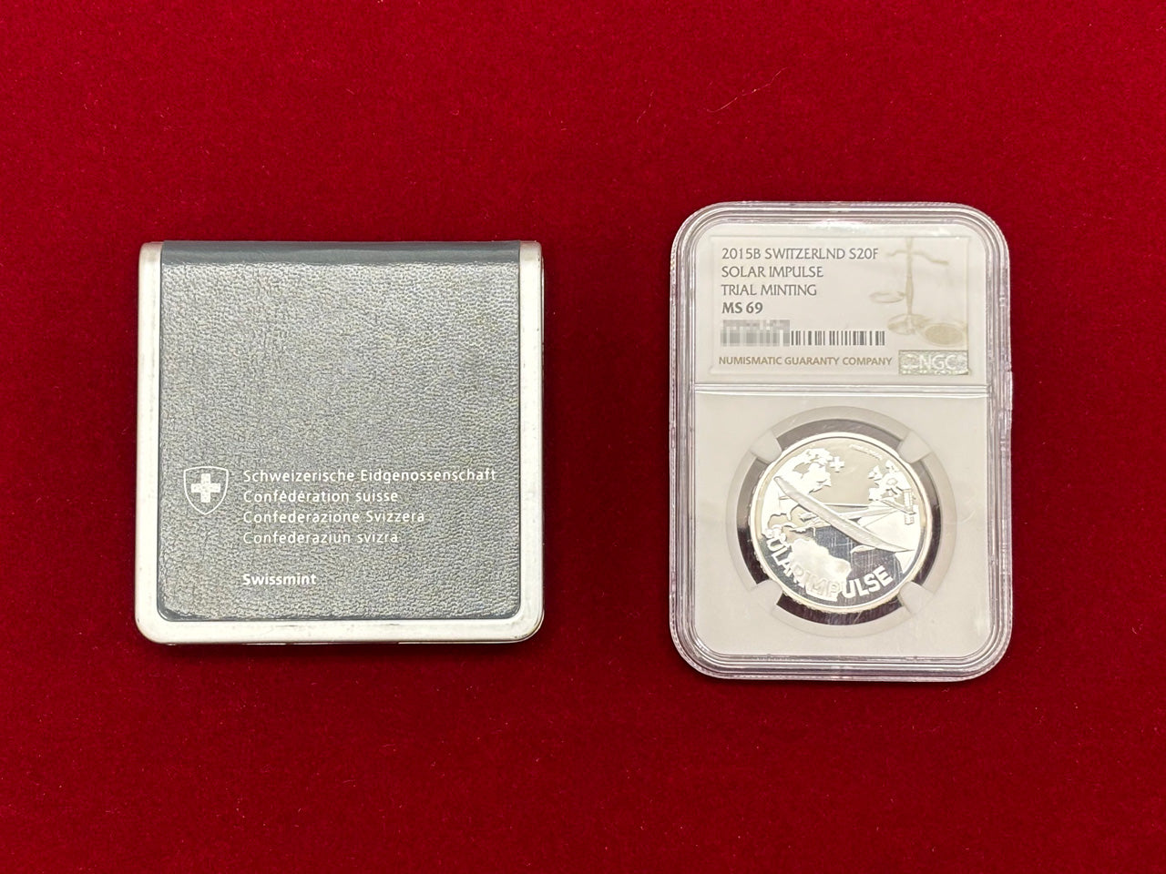 スイス】20スイスフラン銀貨 2015B SOLAR IMPULSE TRIAL MINTING NGC MS69［B-0000020］ –  ワールドコインズ・ジャパン