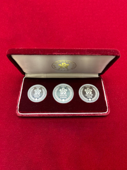 [Korea] Seoul Olympics Commemorative Proof Set of 3 1982 [C-0000018]