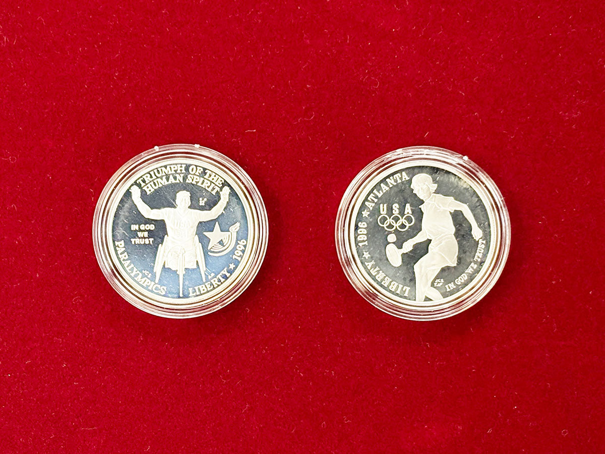 [USA] Atlanta Olympics Commemorative Proof Set of 2 1996 [C-0000040]