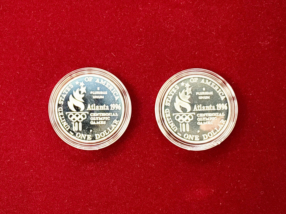 [USA] Atlanta Olympics Commemorative Proof Set of 2 1996 [C-0000040]