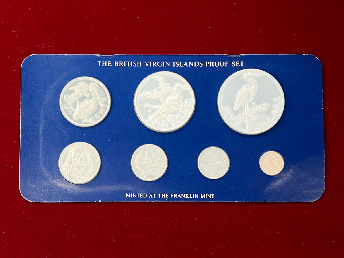 [British Virgin Islands] Proof Set, 7 discs, 1980 [C-0000024]