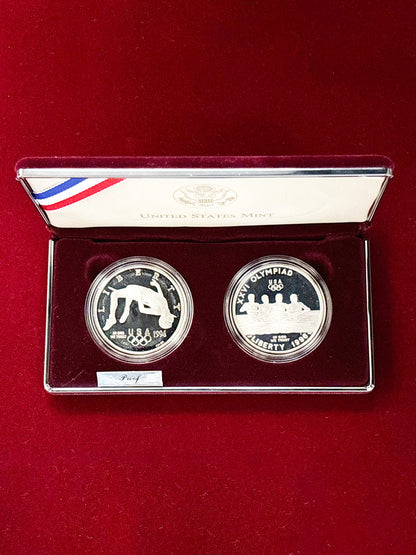 [USA] Atlanta Olympics Commemorative Proof Set of 2 1996 [C-0000021]