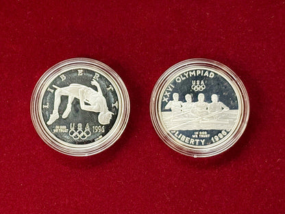 [USA] Atlanta Olympics Commemorative Proof Set of 2 1996 [C-0000021]