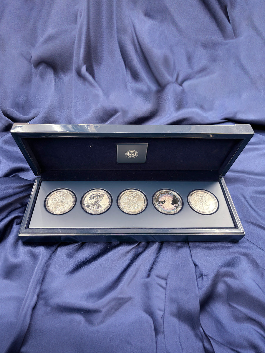 [USA] American Eagle 25th Anniversary Silver Coin Set of 5 2011 [C-0000043]