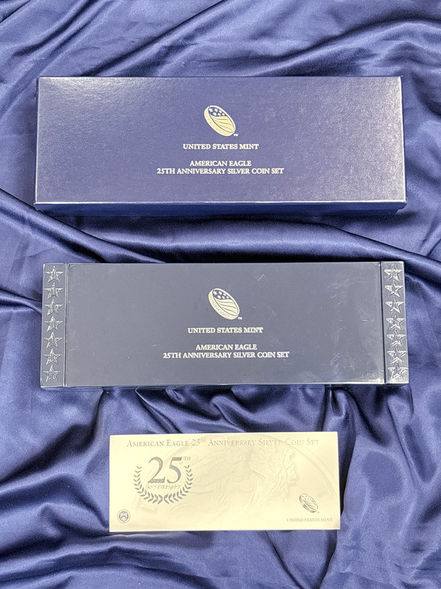 [USA] American Eagle 25th Anniversary Silver Coin Set of 5 2011 [C-0000043]