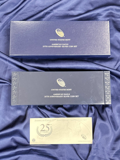 [USA] American Eagle 25th Anniversary Silver Coin Set of 5 2011 [C-0000043]