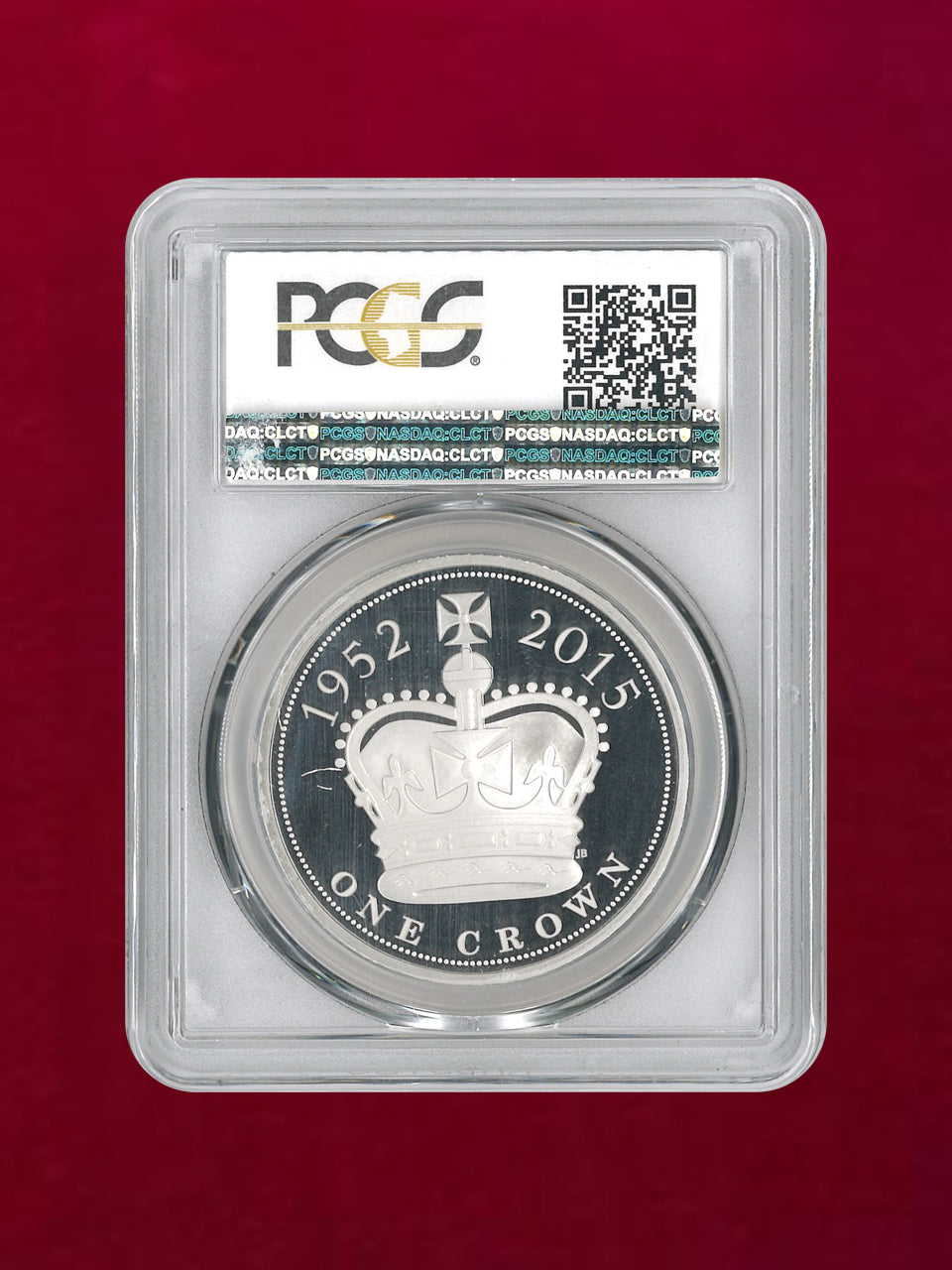 [UK] 5 pound platinum coin 2015 QE2 Longest Reigh Pt PCGS PR69DCAM [A-0000019]