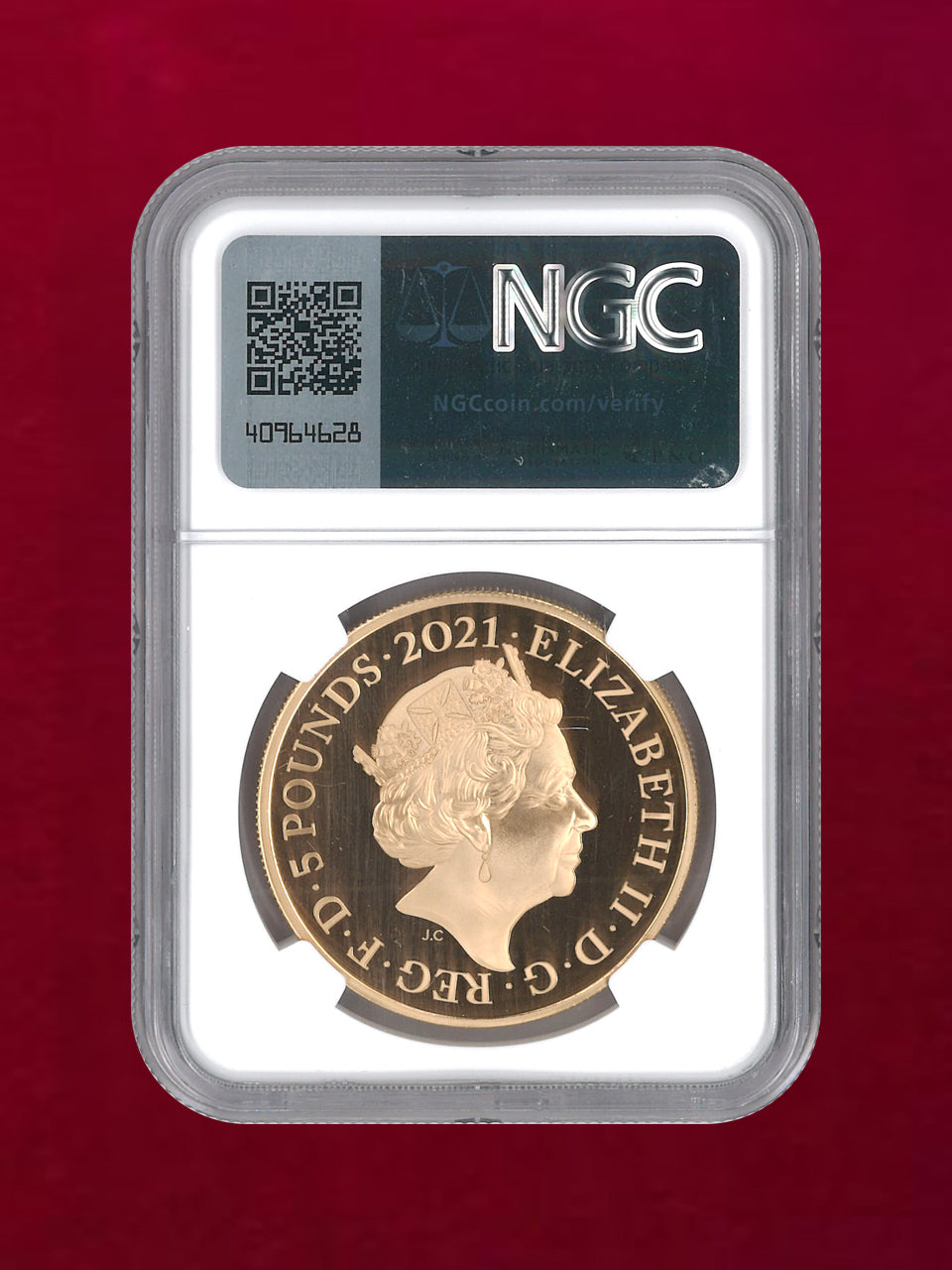 [UK] 5 Pound Gold Coin 2021 HRH The Prince Phillip Duke of Edinburgh NGC PF69 ULTRA CAMEO [A-0000021]