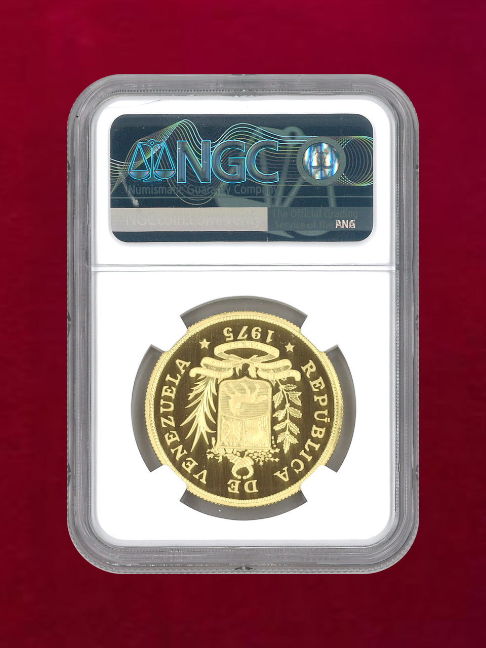 [Venezuela] 1000 Bolivar Gold Coin 1975 COCK OF THE ROCK DETAILED WINGS NGC PF69 ULTRA CAMEO [A-0000025]