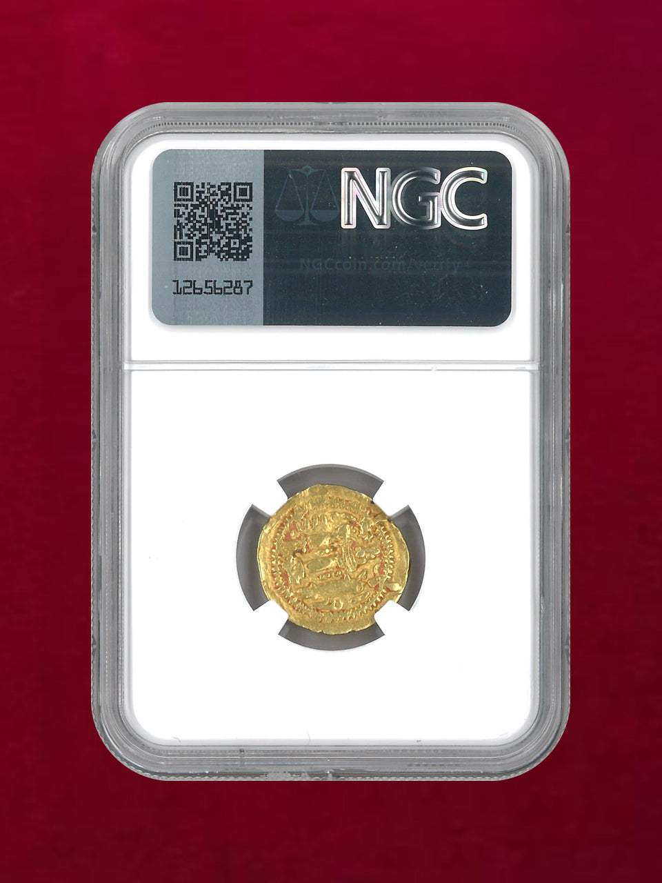 [Sassanid Persia] Peroz I, AD457/9-484 AV Light Dinar (3.69g) NGC Ch F 5/5 2/5 [A-0000032]