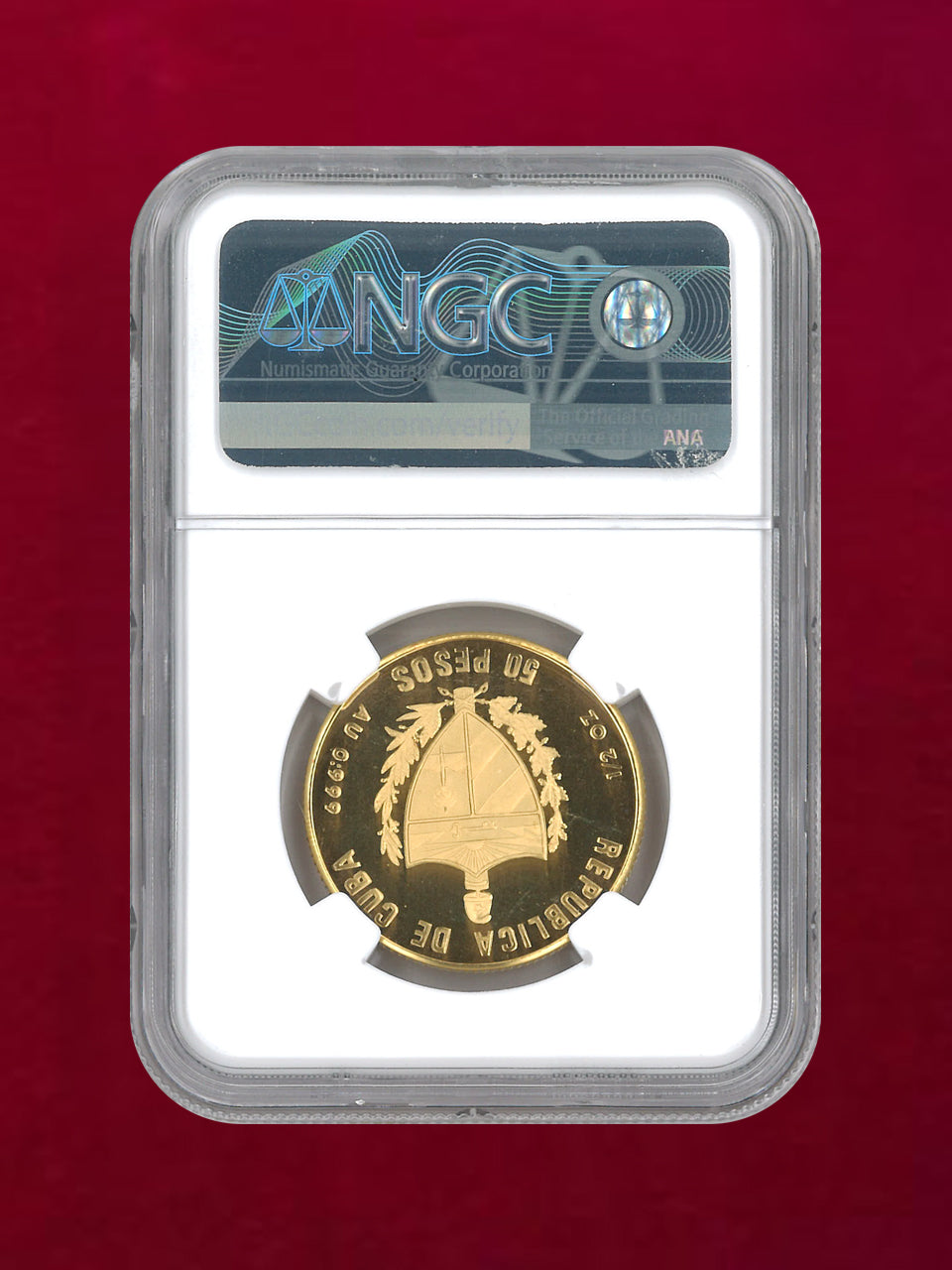 [Cuba] 50 Peso Gold Coin 1990 XI PANAMERICAN GAMES HIGH JUMP NGC PF68 ULTRA CAMEO [A-0000044]