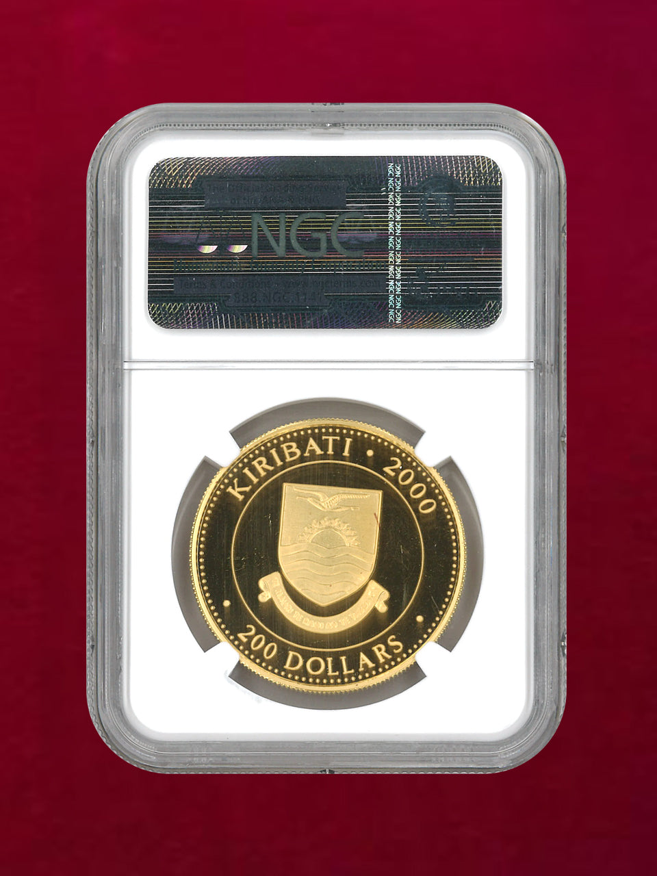 [Kiribati] 200 dollar gold coin 2000 AKIHITO'S REIGN 10TH ANNIVERSARY NGC PF 66 ULTRA CAMEO [A-0000053]