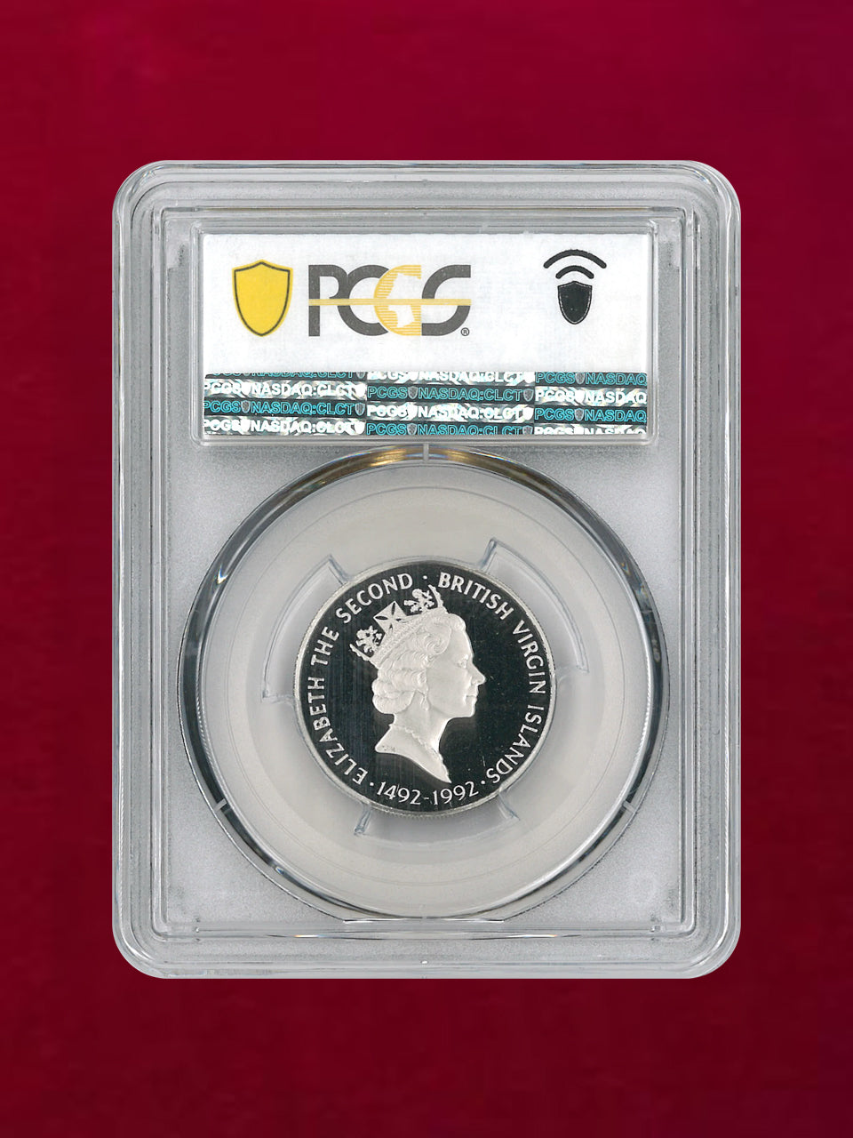 [British Virgin Islands] 1000 dollar platinum coin 1992 Discovery of America PCGS PR69DCAM [A-0000058]