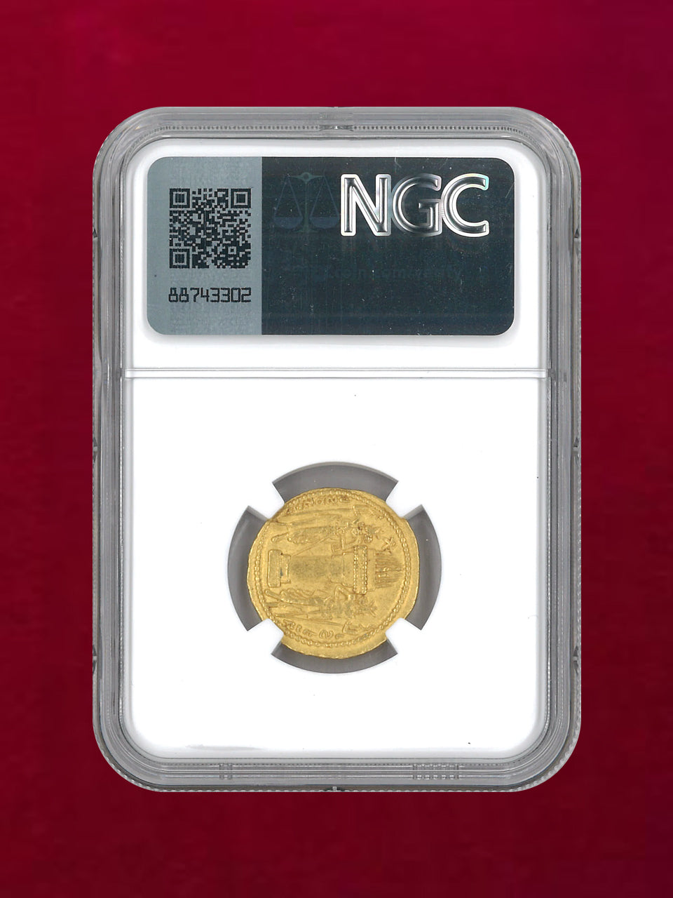 ササン朝ペルシア】Shahpur I, AD240-272 AV Dinar(7.41g) NGC Ch XF 5