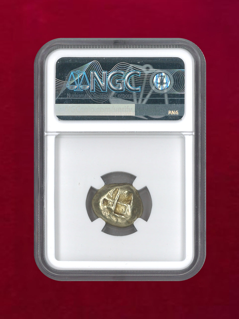 [Misia Kyzikos] c.550-450BC EL Stater (16.01g) NGC F 4/5 3/5 countermark [A-0000078]