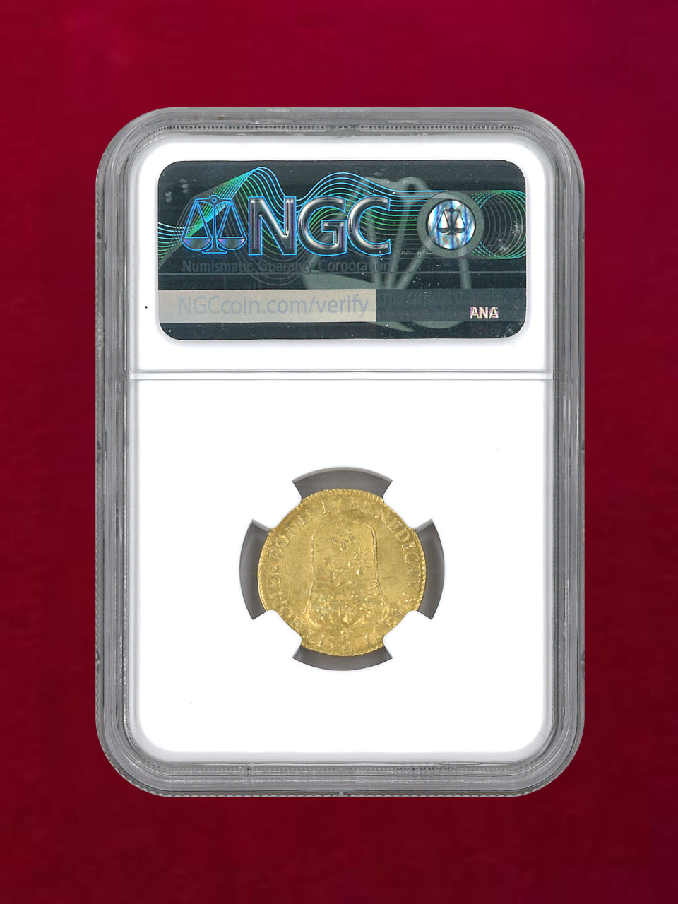 フランス】1/2ルイドール 金貨 1691S NGC MS 64［A-0000086