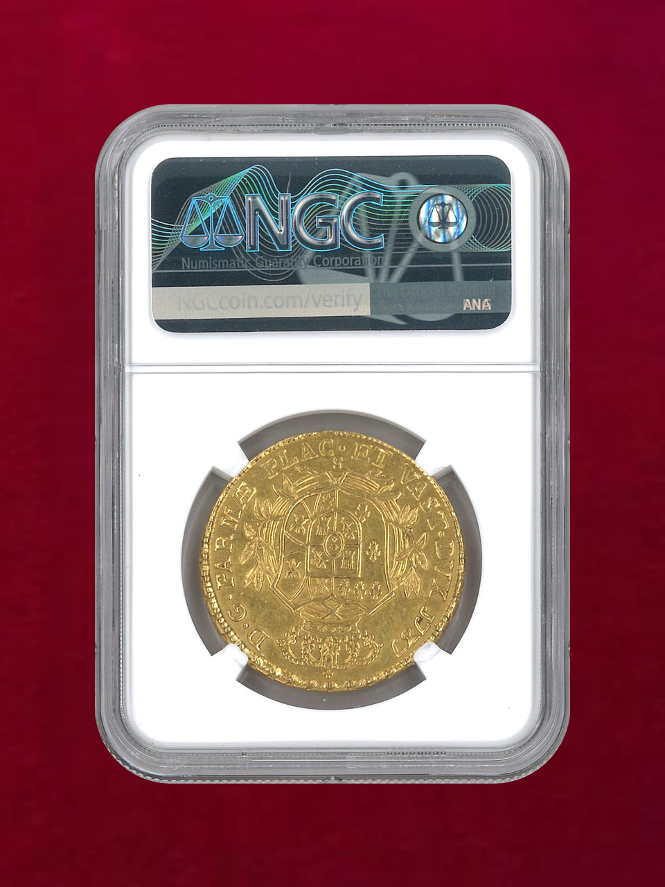 [Parma, Italy] 4 Doppia Gold Coin 1787S NGC AU 53 [A-0000092]