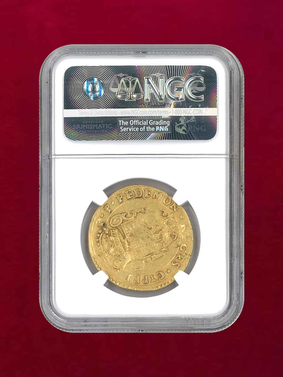 【イタリア・サヴォイ】4SUDI D'ORD 金貨 1641 NGC XF 45(13.17g) TURIN MINT［A-0000096］