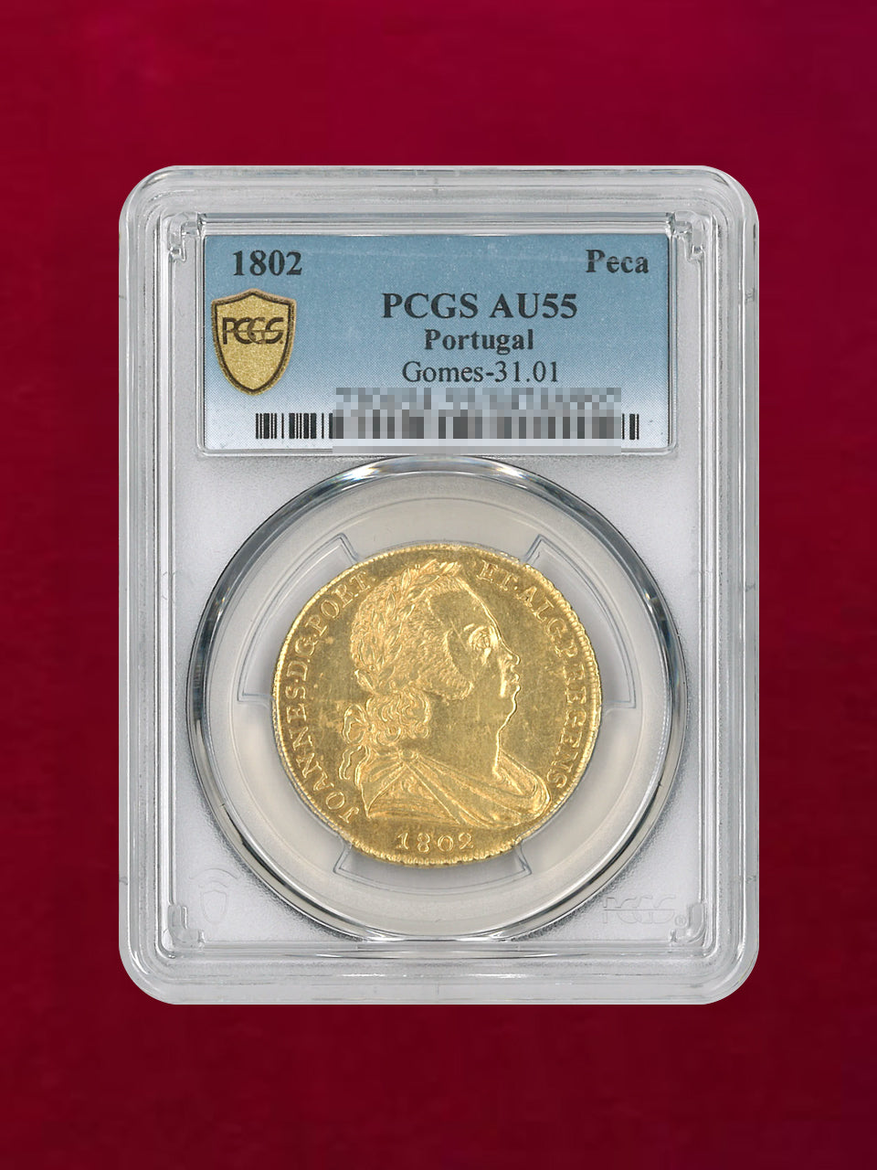 [Portugal] Peca Gold Coin 1802 PCGS AU55 [A-0000101]