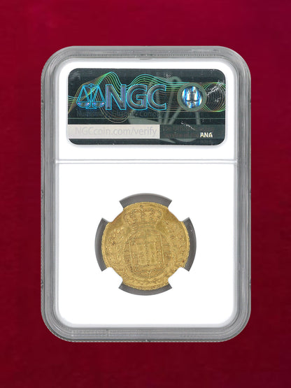 【ポルトガル】2エスクード 金貨 1818 NGC AU55［A-0000116］