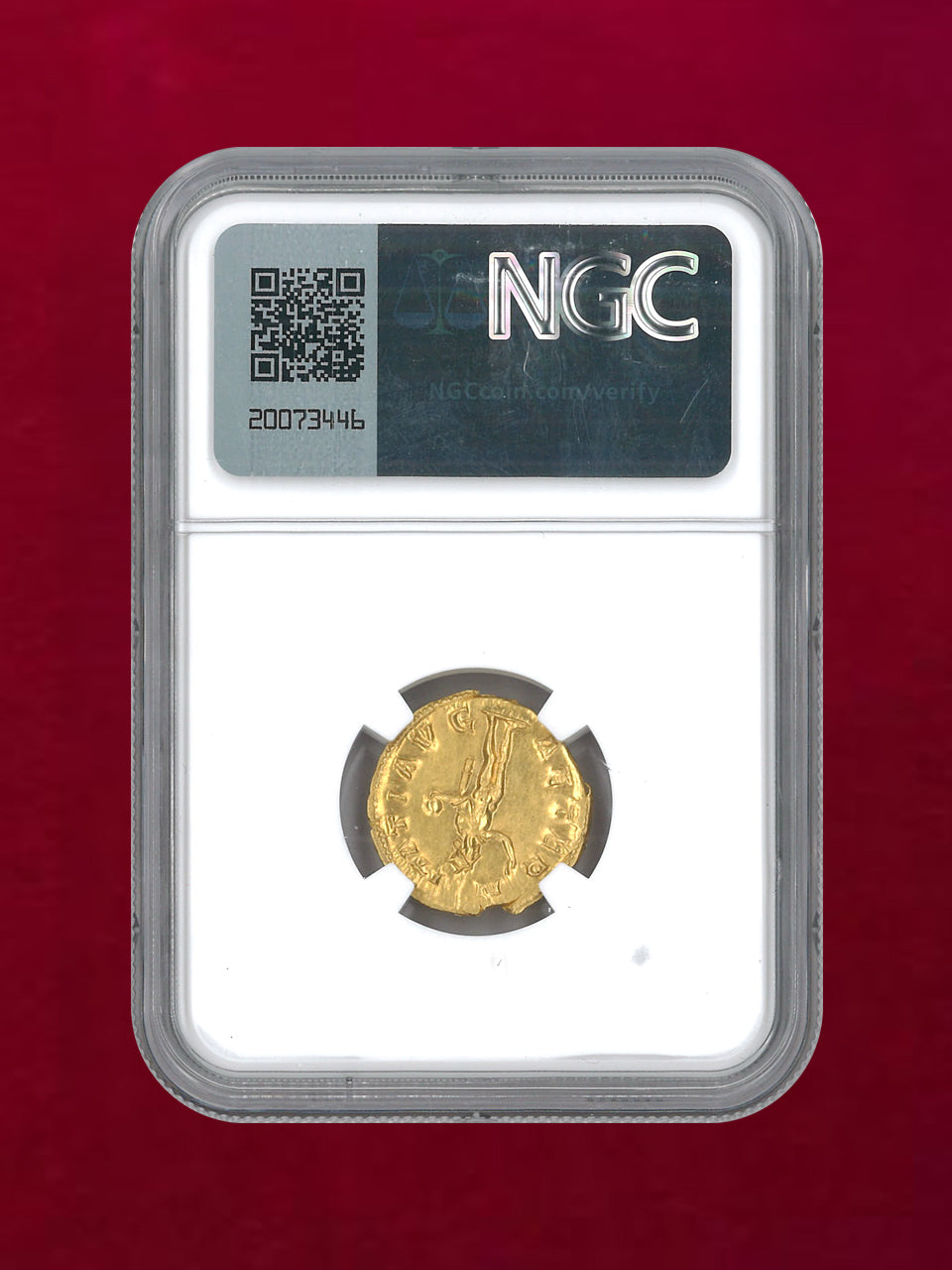 【ローマ帝国】Gordian III, AD238-244 AV Aureus(5.42g) NGC Ch AU 5/5 2/5 brushed［A-0000127］