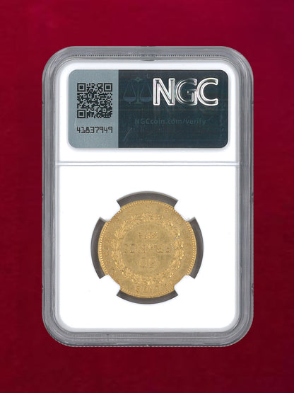 【フランス】50フラン 金貨 1878A NGC AU DETAILS CLEANED［A-0000140］