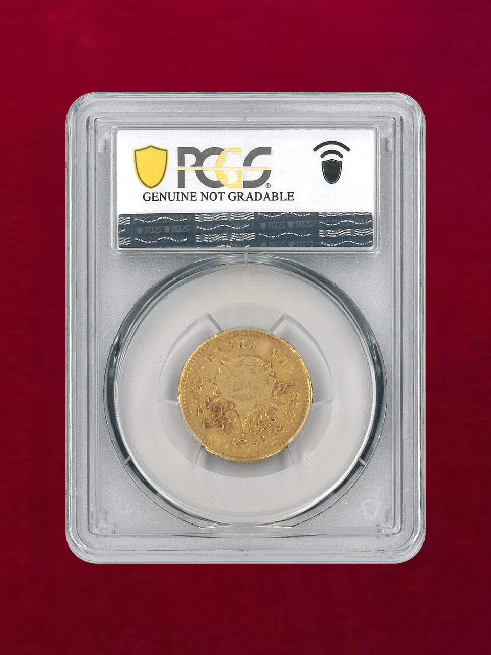 カンボジア】フラン 金貨 Pattern 1860 PCGS SP Genuine Tooled-AU