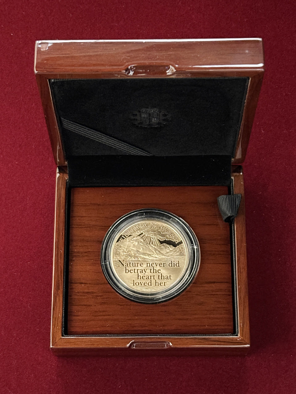 イギリス】5ポンド 金貨 ウィリアム・ワーズワース生誕250年 プルーフ