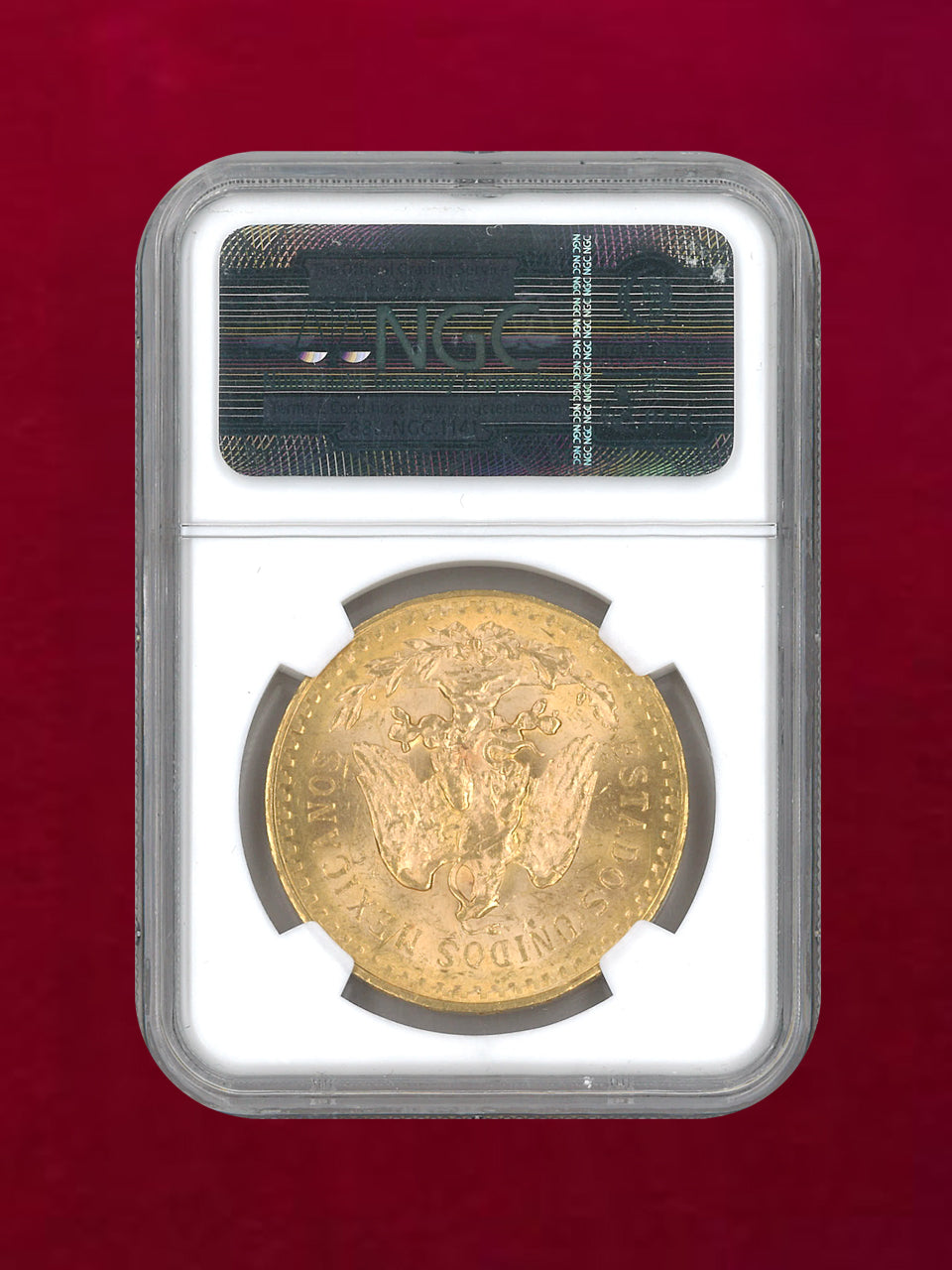 メキシコ】50ペソ 金貨 1927 NGC MS 64［A-0000193］ – ワールド