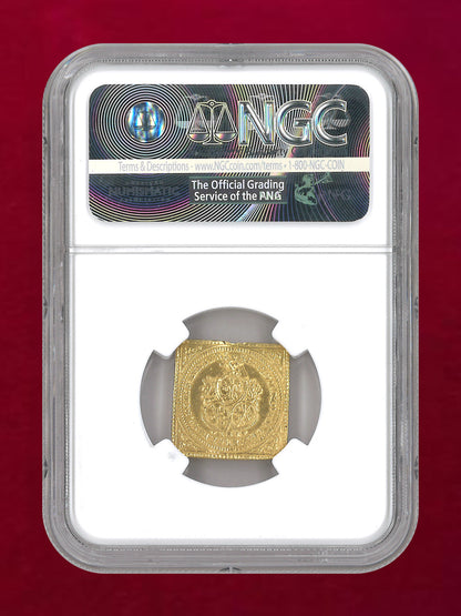 【ドイツ・ニュンベルク】ラムダカット 金貨 クリッペタイプ 1700銘 リストライク NGC XF DETAILS MOUNT REMOVED［A-0000224］