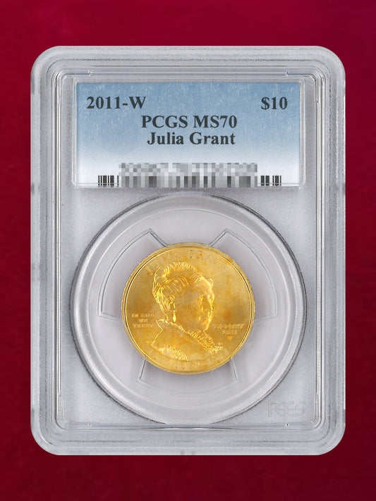 【アメリカ】ジュリア・グラント 10ドル 金貨 2011W PCGS MS70［A-0000226］