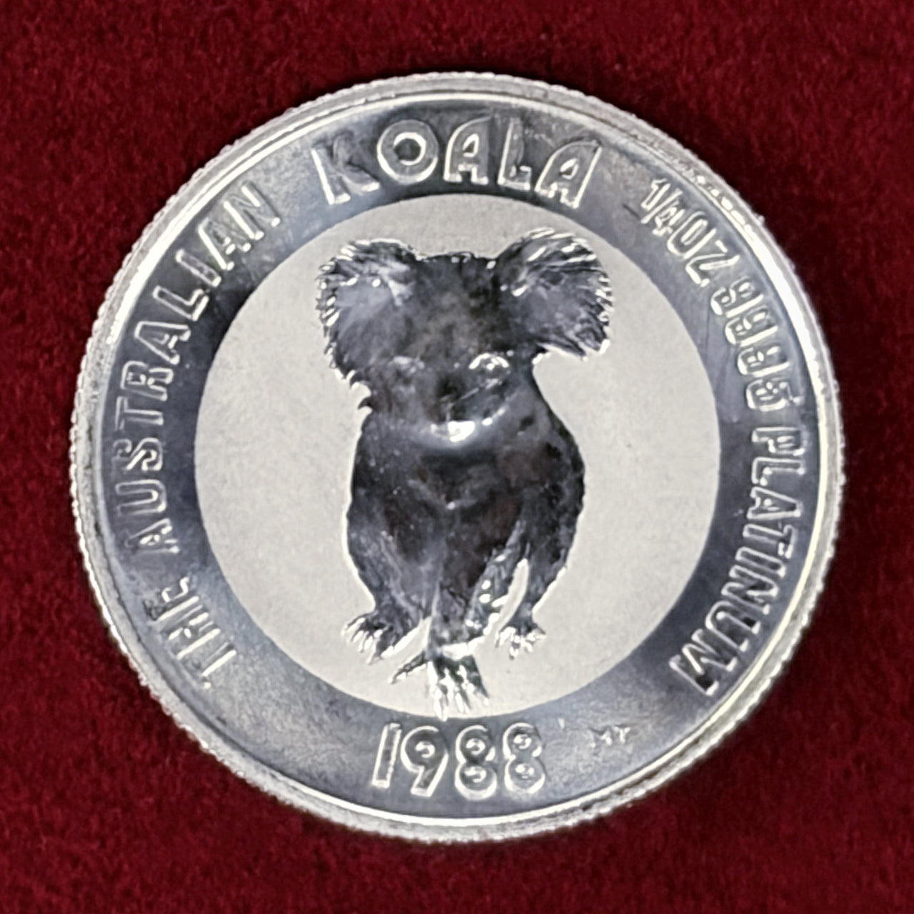 【オーストラリア】コアラ 25ドル プラチナ貨 1/4オンス 1988［A-0000230］