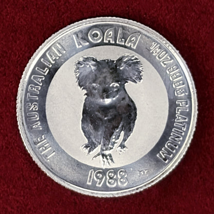【オーストラリア】コアラ 25ドル プラチナ貨 1/4オンス 1988［A-0000230］