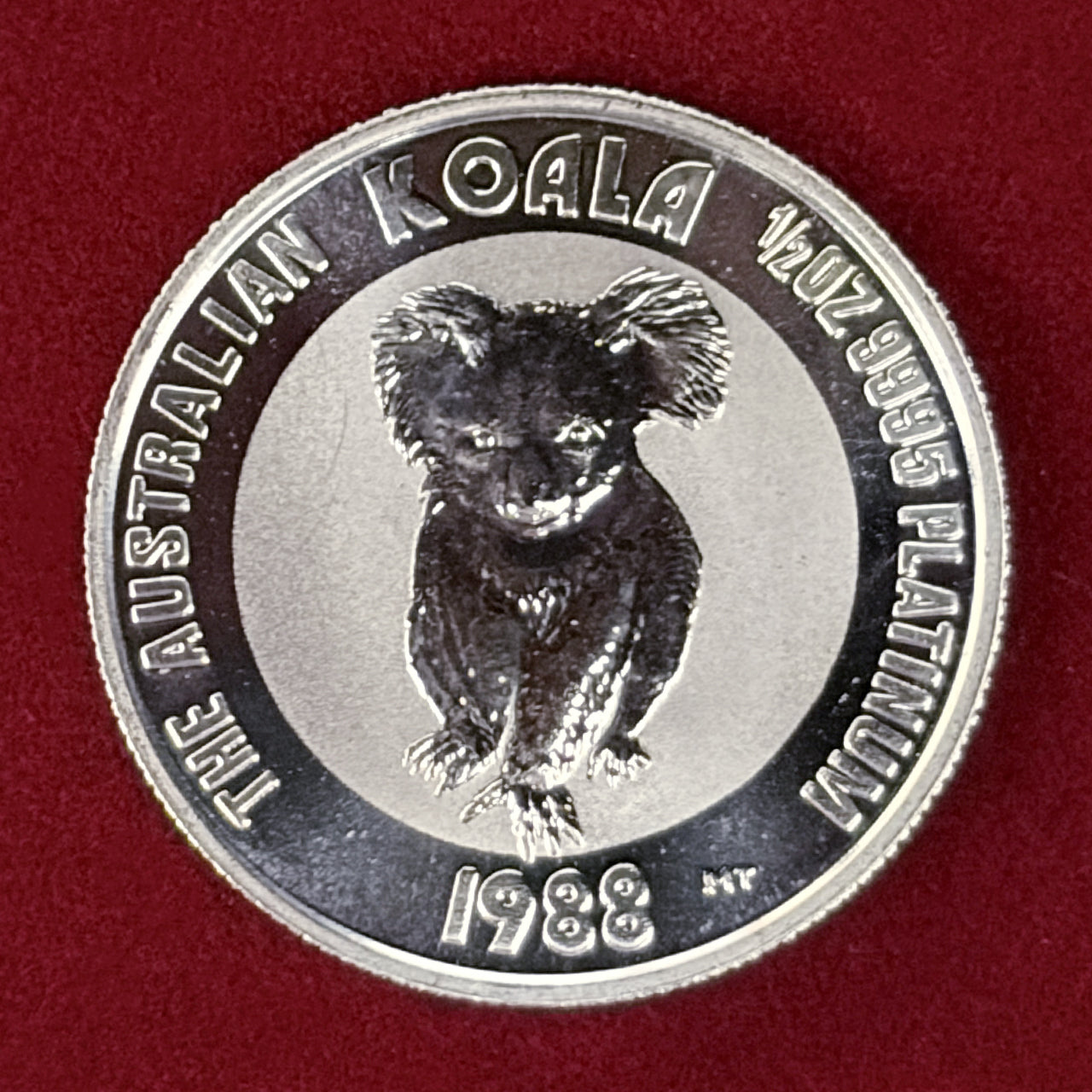 【オーストラリア】コアラ 50ドル プラチナ貨 1/2オンス 1988［A-0000231］