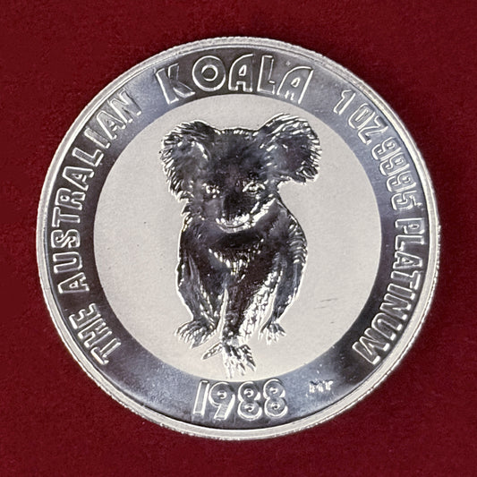 【オーストラリア】コアラ 100ドル プラチナ貨 1オンス 1988［A-0000232］