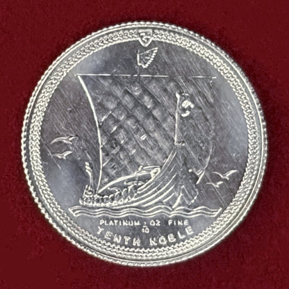 【マン島】ノーブルプラチナコイン 1/10ノーブル 1/10オンス 1985［A-0000237］