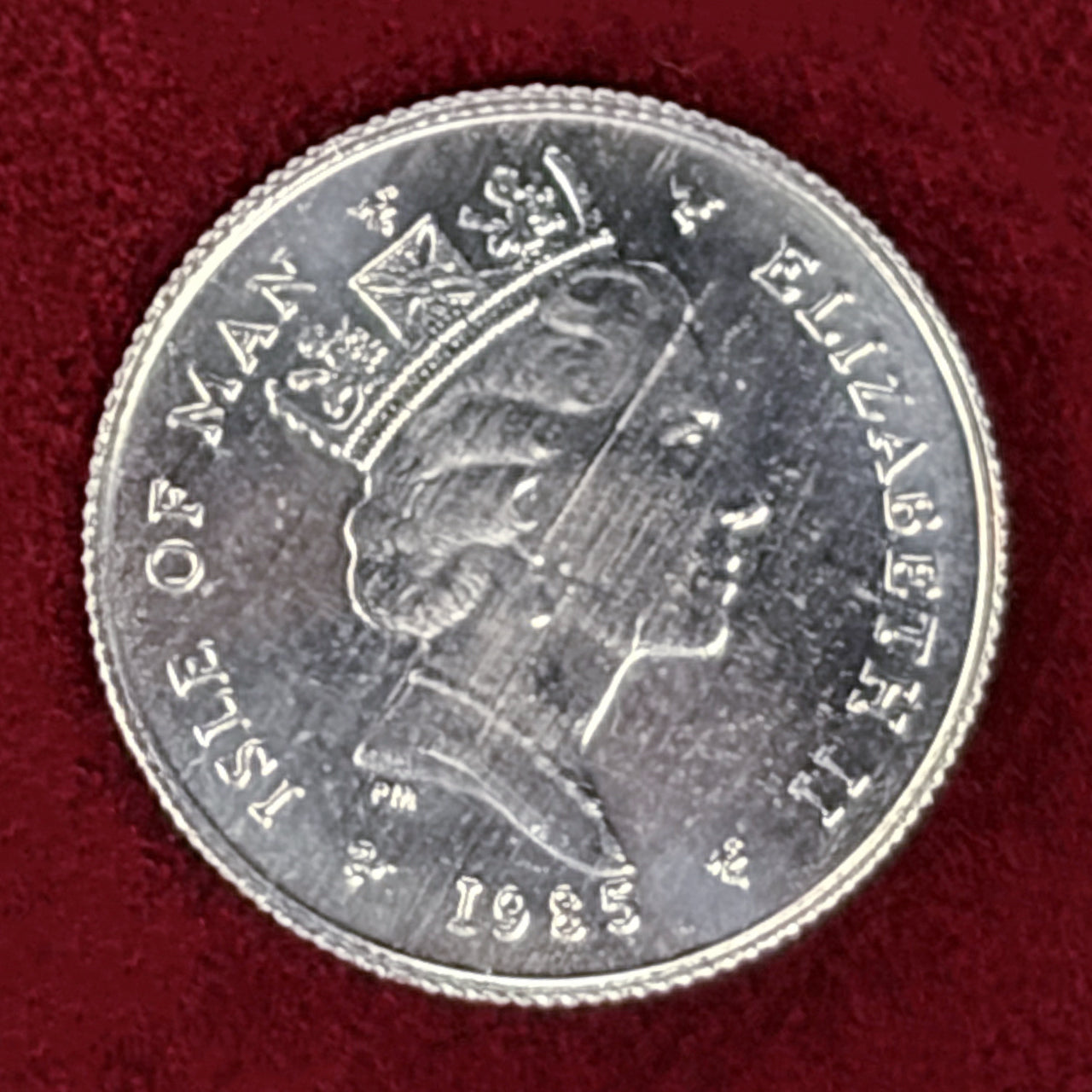 【マン島】ノーブルプラチナコイン 1/10ノーブル 1/10オンス 1985［A-0000237］