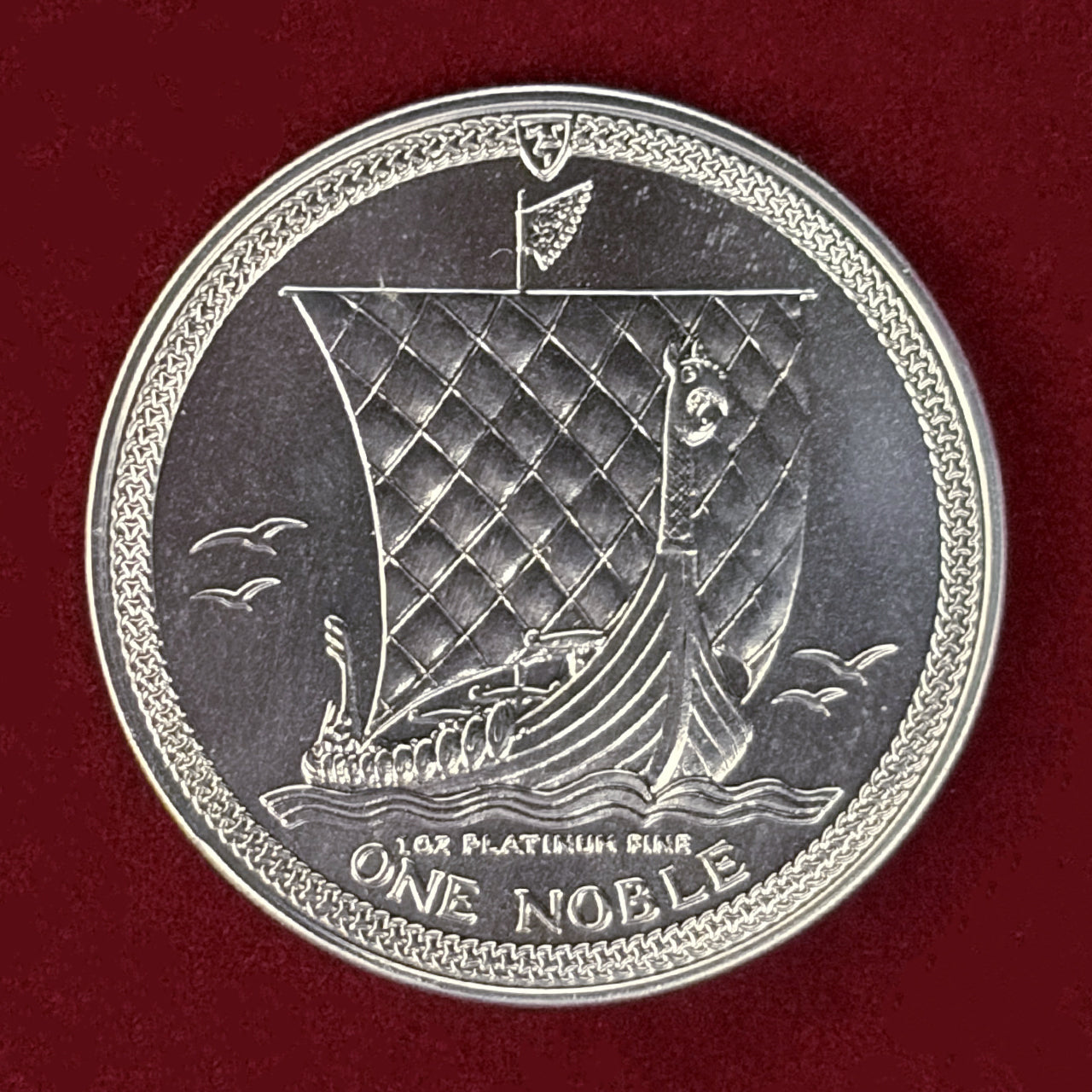 【マン島】ノーブルプラチナコイン 1ノーブル 1オンス 1985［A-0000238］
