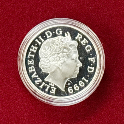 [UK] 5 Pound Silver Coin 1999 DIANA PRINCESS OF WALES SILVER PROOF MEMORIAL COIN [B-0000061]