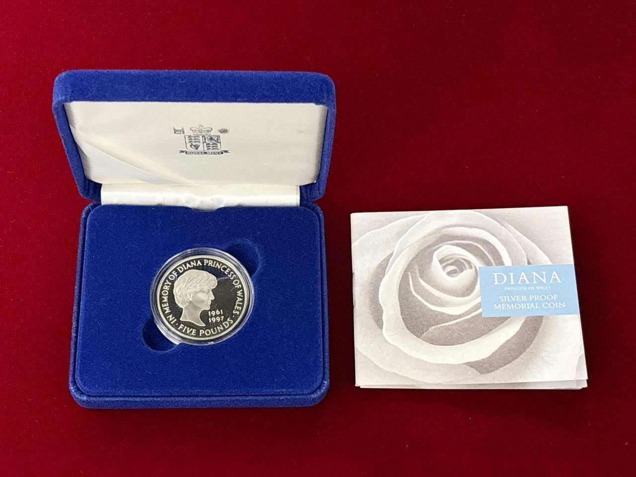 [UK] 5 Pound Silver Coin 1999 DIANA PRINCESS OF WALES SILVER PROOF MEMORIAL COIN [B-0000061]