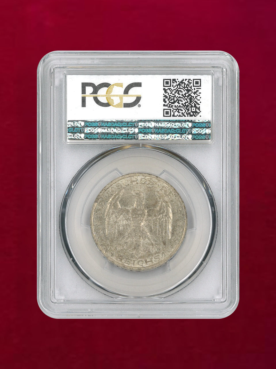 【ドイツ・ワイマール共和国】3マルク銀貨 1927A Marburg PCGS MS66［B-0000084］